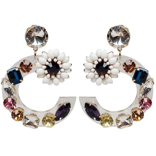 Jewels on Flower Earring [ 8차 입고! ]